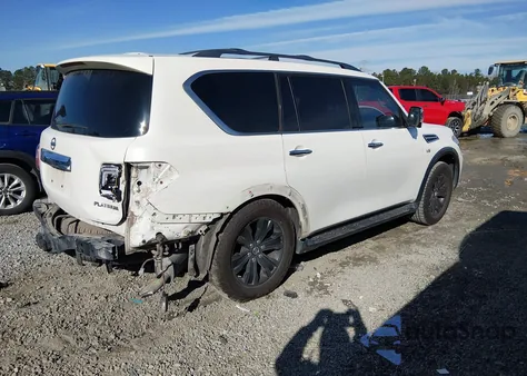 2018 Nissan Armada Platinum from USA, damaged, VIN JN8AY2NF7J9331763